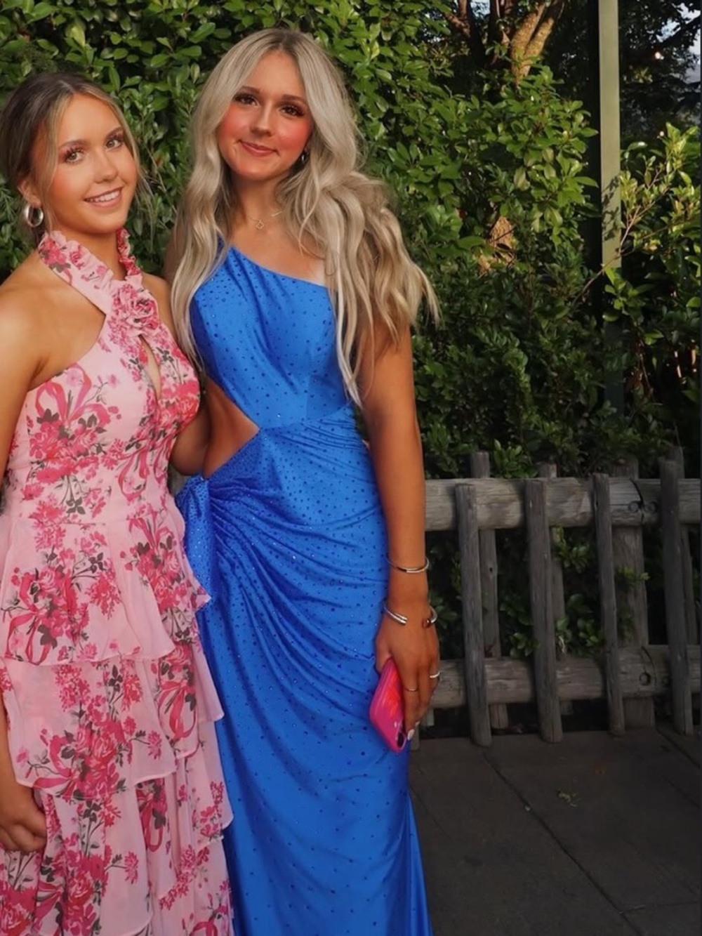 Terry Costa Midnight Blue One-Shoulder Cutout Prom Dress